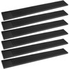 6 Pack Rubber Bar Mats, 24" x 3.15" Black Bar