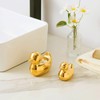 TQUPT Home Decor Golden Ceramic Duck Figurines, Home Decor Animal