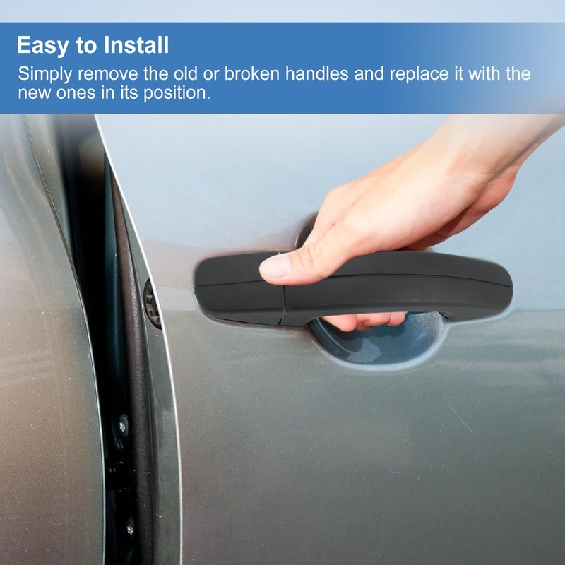 X AUTOHAUX Exterior Rear Passenger Door Handle for Ford Transit