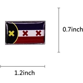 xutao L'Manberg Dream Enamel Brooch Smp Pin with Lmanburg Flag, Multicoloured, Unisex, Zinc Alloy, Modern, Lobster Clasp, Brooch, Lapel Pin, 5846378031, Metal
