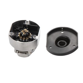 Feuunly Trailer Aluminium Alloy Socket 13 Pin Waterproof Trailer Socket 13-Pin 12V with Rubber Seal 13-Pin Socket for Trailers Cars Lorries RV Car Caravan Tractor