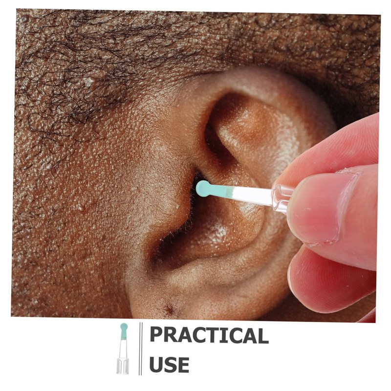 COLLBATH 5pcs Blue Plastic Ear Cleaning Spoon Replacement Tips No