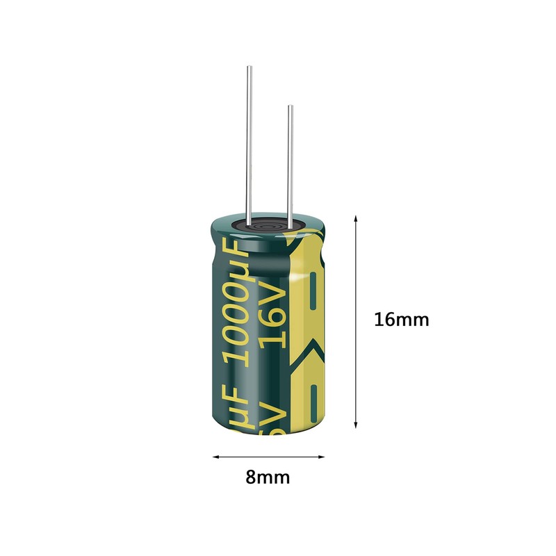 PENGLIN 10pcs Electrolytic Capacitors Aluminum Electrolytic Capacitors 16V 1000UF 105℃