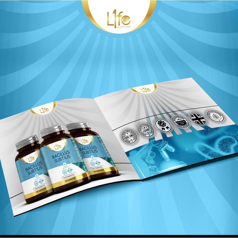 LN Bacillus Subtilis | 90 High Strength Probiotic Supplements -