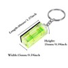 SIZIKJXGHWYI 2Pcs Magnetic Bubble Levels 15x15x40mm Key Ring Style Magnet