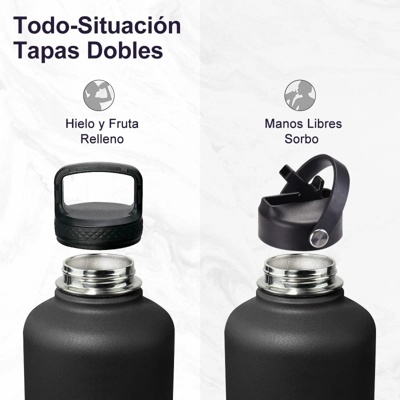 Termo Vaso-botella Acero Inoxidablecon Fría/caliente 64 Oz