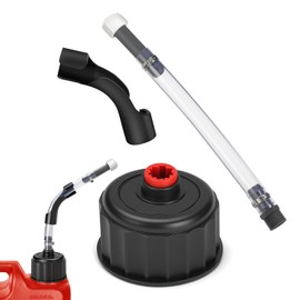 Eapele Racing Fuel Jug Hose Kit with Hose Bender and Replacement Cap, Compatible with 5 Gallon Utility Jugs, egs Jugs, and Scribner Fuel Jugs