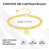 ESHIONER Gold Beaded Bracelet for Women 22K Gold Plated Bracelets