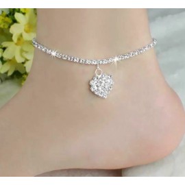 Unbranded Heart Wedding Sandal Beach Anklet Chain Foot Jewelry