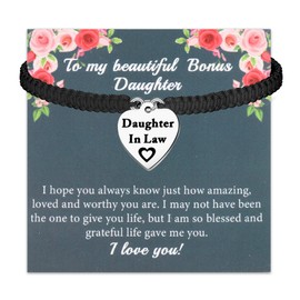 PLITI Daughter In Law Bracelet From Mother In Law Future Daughter In Law Wedding Gift To My Bonus Daughter Bangle (beautiful daughter law bg)