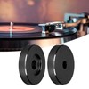 45 RPM Record Adapter, Large Hole Conversion Sheet Black Clamp