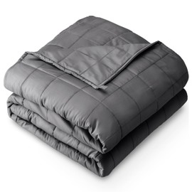 Bare Home Weighted Blanket King Size 25lb (80" x 87") for Adults - All-Natural 100% Cotton - Premium Heavy Blanket Nontoxic Glass Beads (Grey, 80"x87")