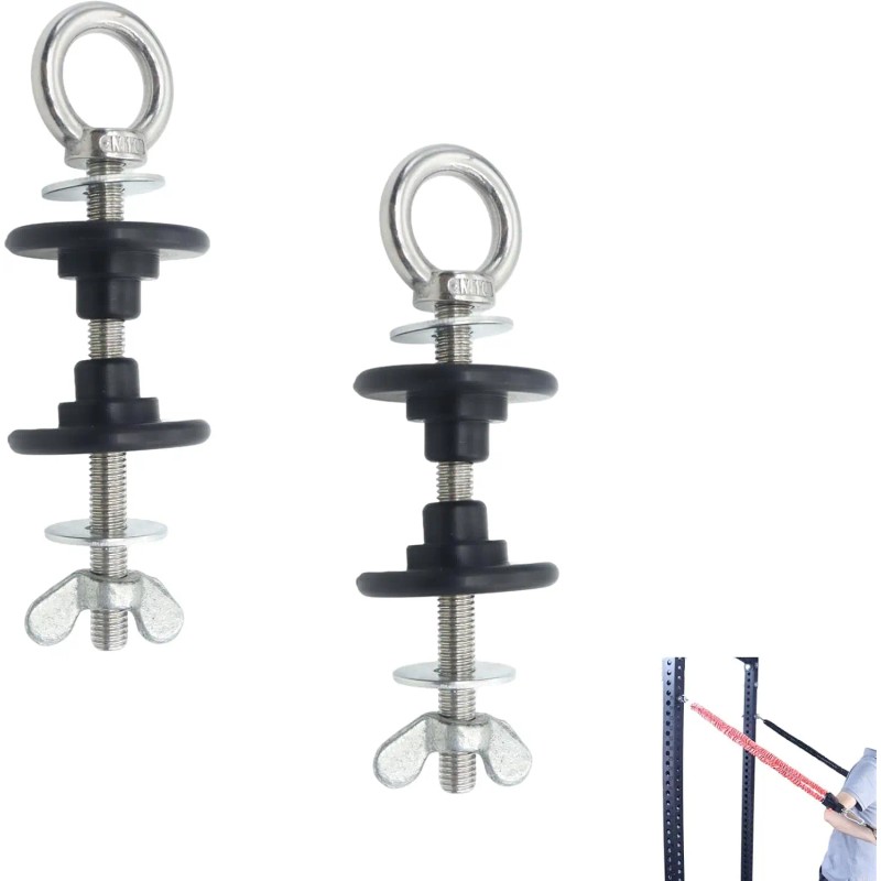 Power Rack Attachments 1 Pair - Resistance Band Hooks for