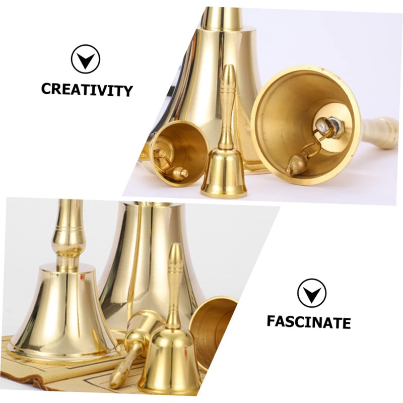 Operitacx Christmas Party Handbell Extra Loud Table Bell for Restaurants