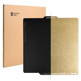 Bamboo Lab Original Dual-Sided Textured/Smooth PEI Build Plate for Bambu Lab X1C/X1/X1E/ P1P/P1S/A1 3D Printer, Double Sided PEI Spring Sheet Flexible Print Bed Removable Surface Platform 257x257mm