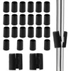 Moicstiy 50pack 3/4 Inch Wire Shelving Shelf Lock Clips, Plastic