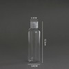 Palm Safe 4x Empty 100ml Clear Plastic Travel Bottles with