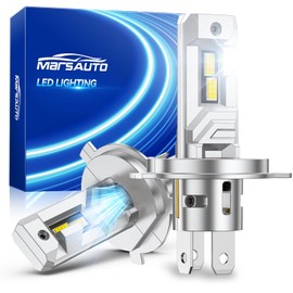 Marsauto H4 Bulbs 800% Brighter, 9003 H4 Fog Light with Plug-N-Play, Wireless 9003 Powersports Light For UTV ATV Offroad Vehicles, IP67, Pack of 2