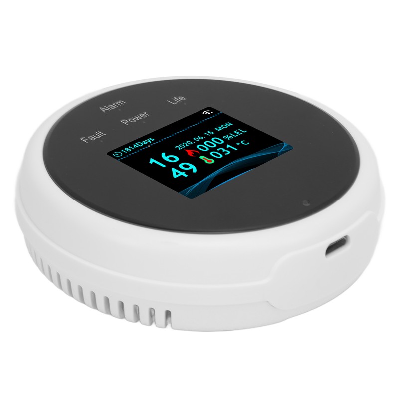 WiFi Combustible Gas Alarm Methane Natural Gas Leakage Detector Sound