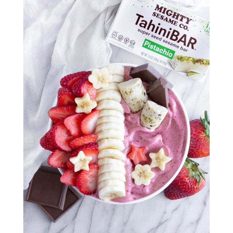 Mighty Sesame Tahini Bars with Pistachio 3.8oz (8 Pack, 48