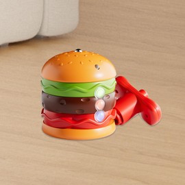 Battling Top for Kids - Light-Up Hamburger Spin Top,with Music, Portable Travel Game, Interactive Balance Toy for Home Kindergarten School Classroom