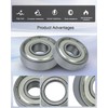6 Pack Saw Bearings Compatible with Grizzly G0555 Band Saw,