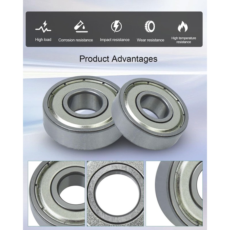 6 Pack Saw Bearings Compatible with Grizzly G0555 Band Saw,