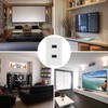 TENINYU Dual HDMI Wall Plate (2 Port) - 4K UHD,