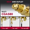 ARCCAPTAIN Argon/CO2/Helium Regulator with 8.2FT Inert Gas Welding Hose, MIG