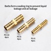 Qeapug 12 Pcs 6mm 8mm 10mm Brass Barb Hose Fittings,