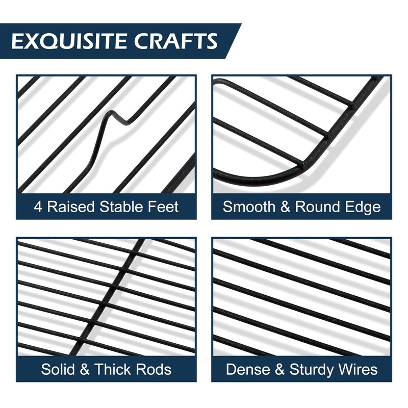 TeamFar Small Cooling Rack (Set of 2), 8.75’’ x 6.25’’