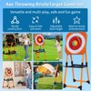 NUCTKP Axe Throwing Mane Target with 8 Axes 8 Darts