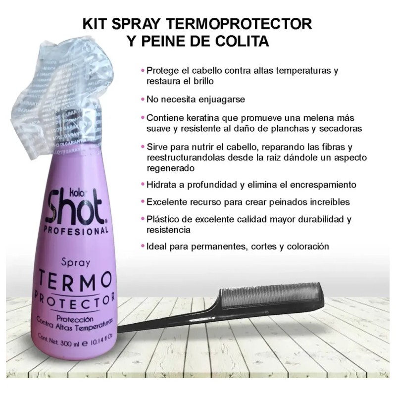 Termo Protector con Keratina Antifrizz para Planchado Express protege del