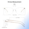 Firmoo Blue Light Glasses without Prescription Women Men Round Blue