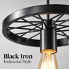 Vintage Industrial Bicycle Wheel Chandelier for Restaurants & Cafés –