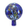 Lauschaer Glas Garden Ball Rose Ball Glass with Granules Dark
