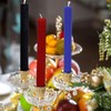 DEYBBY Natural Beeswax Taper Candles,Honeycomb Design Hand-Rolled Beeswax Candles, Dripless