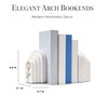 Brillantreal Decorative Resin Bookends, 5LB Heavy Bookends Set of 2