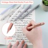 BlueXP Gel Pens 6pcs 0.5mm Black Ink Pens, Fine Point