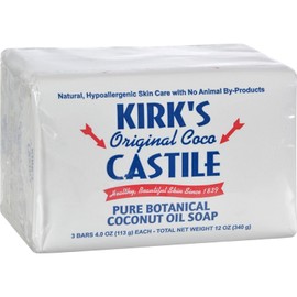 KIRK'S NATURAL CASTILE SOAP,ORGNL 3PK, 3/4 OZ