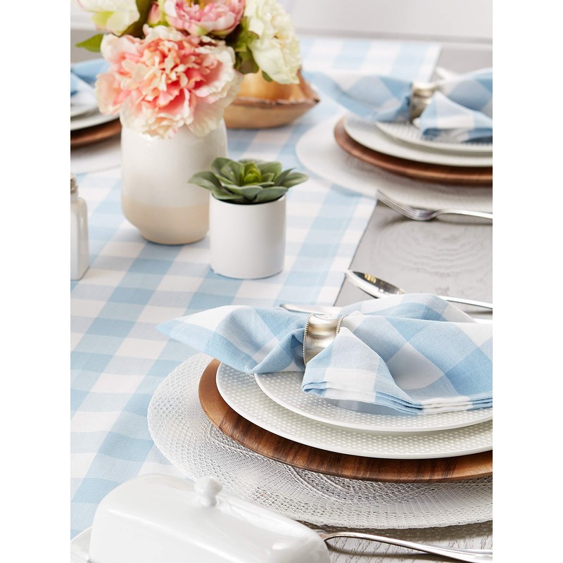 DII Buffalo Check Collection, Juego de servilletas, 20 x 20