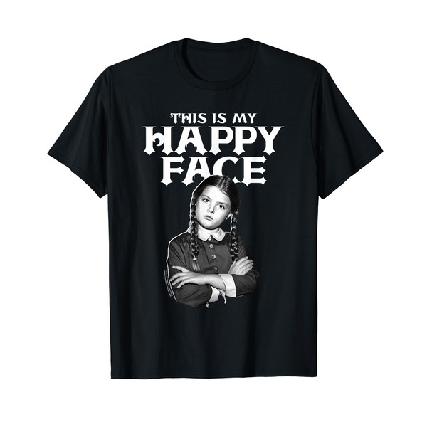 The Addams Family Wednesday Happy Face T-Shirt