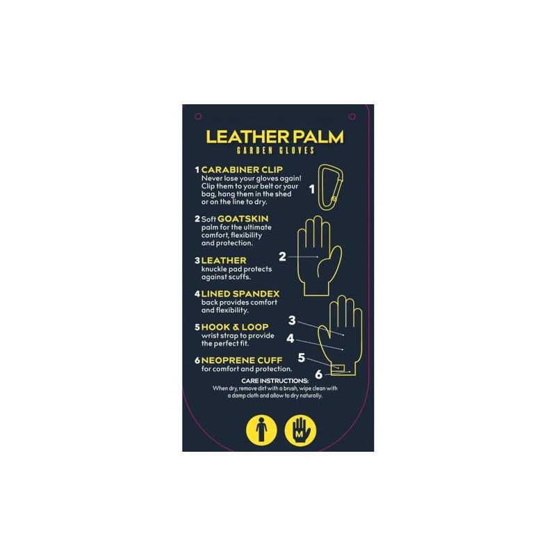 Treadstone ClipGlove Leather Palm Gloves - Mens - Large (TGGL046)