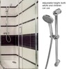 Shower Slide Rail Set 360° Rotation Adjustable Height with 1.5m
