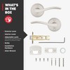 Kwikset Sedona Interior Passage Door Handle, Lever for Closet and