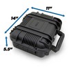 CASEMATIX 14" Waterproof Hard Case with Customizable Foam for Portable
