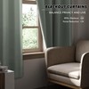 KGORGE Grayish Green Small Window Curtains, Privacy Thermal Insulating Drapes