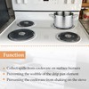 4PCS Chrome Range Drip Pans,Replacemen Electric Stove Drip Pans,Include 2