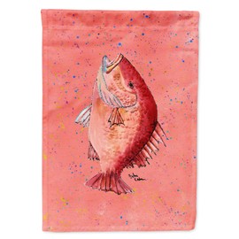 Caroline's Treasures 8351GF Strawberry Snapper Garden Flag Mailbox Flag Decorative Yard Flag Banner Outside Patio Artwork Yard Flower Beds, Garden Size, Multicolor