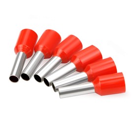 XHF 1000 PCS AWG 16 Ferrule Crimper Plier Insulated Crimp Pin Terminal Cord End Terminals, Wire Ferrules Terminals, Wire Connector, Insulated Cord Pin End Terminal 1.5mm² Red